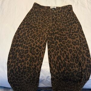 Le Jean Women’s Brown Leopard Print Jeans